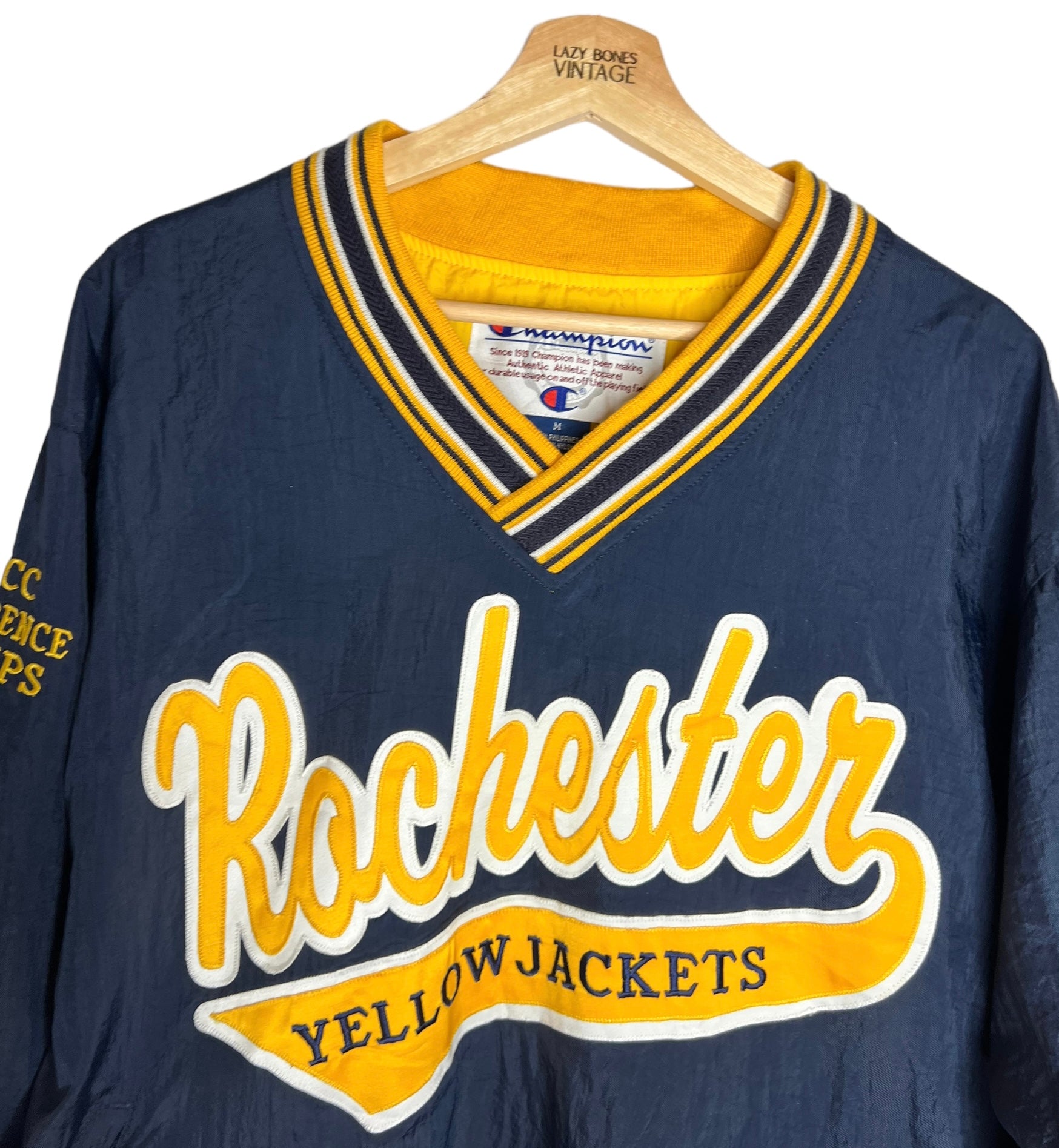 VINTAGE CHAMPION ROCHESTER YELLOW JACKETS MEDIUM Poison To The Bone